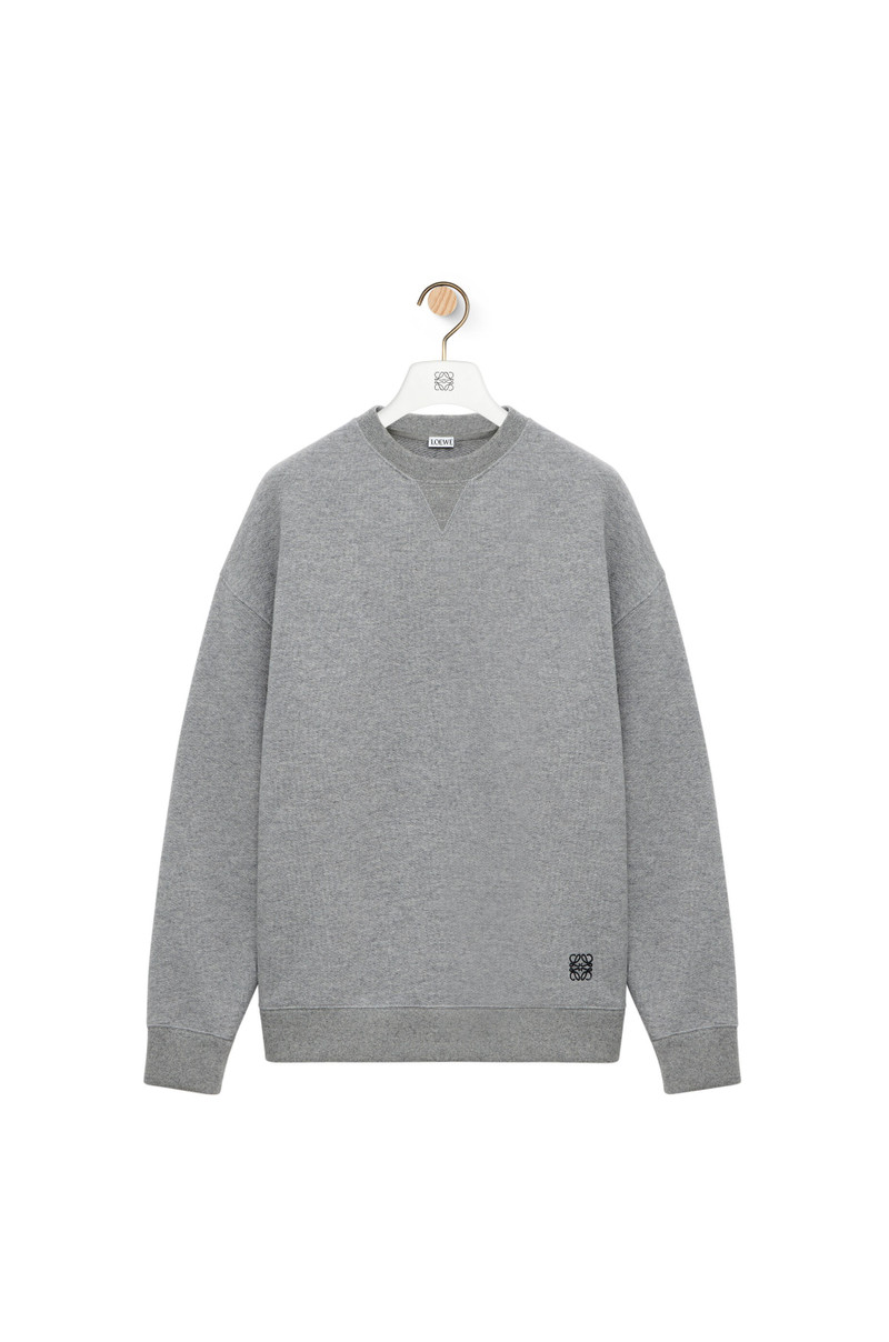 Relaxed fit sweatshirt in cashmere and cotton 1