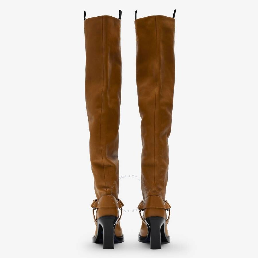 Burberry Leather Soft Stirrup Boots - 3