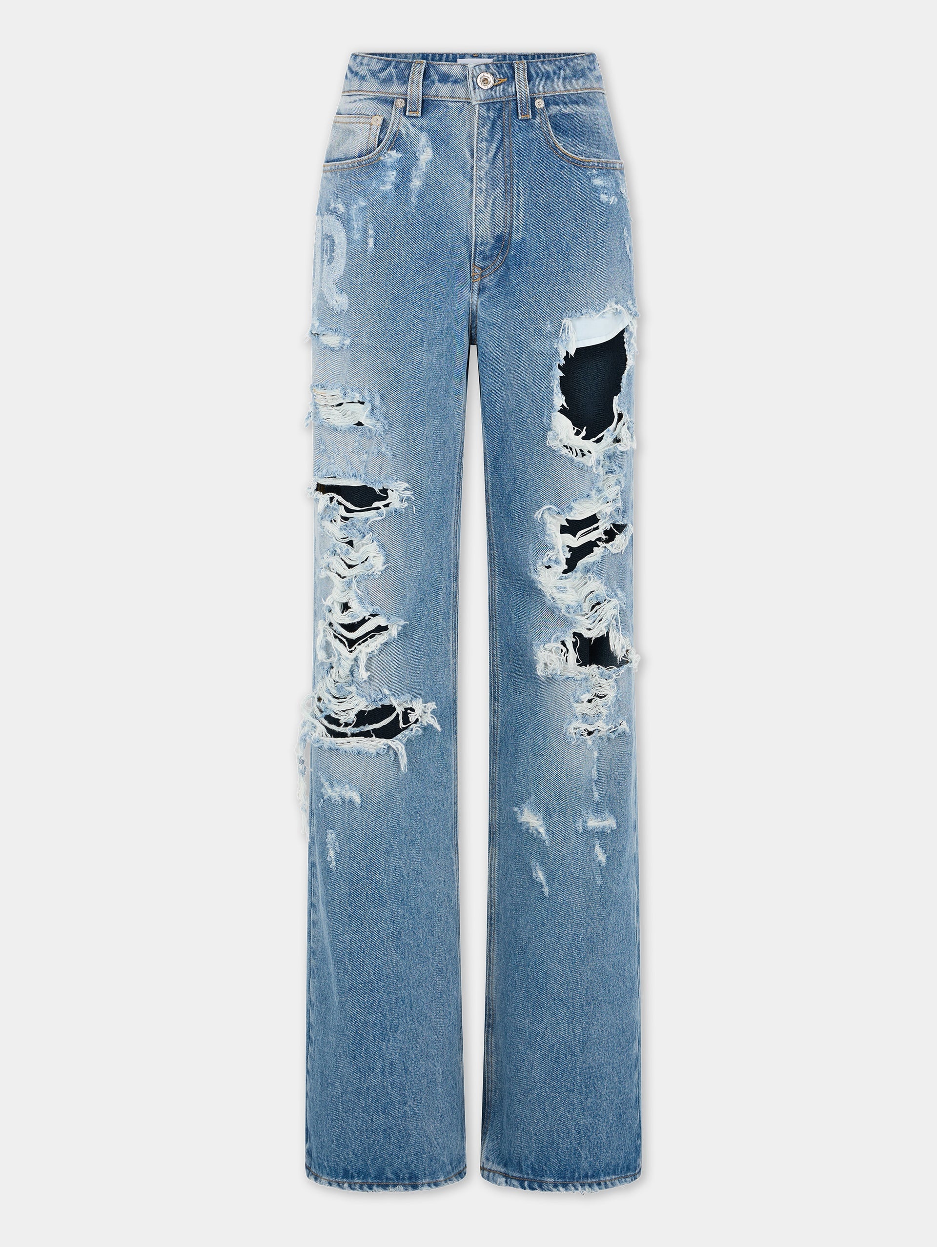 Rabanne Blue Embellished Jeans