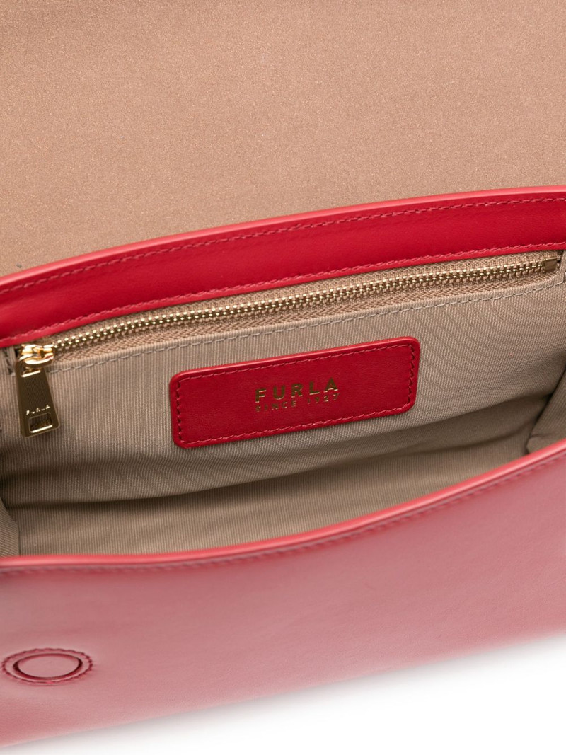 samll Urban clasp-detail leather satchel 5