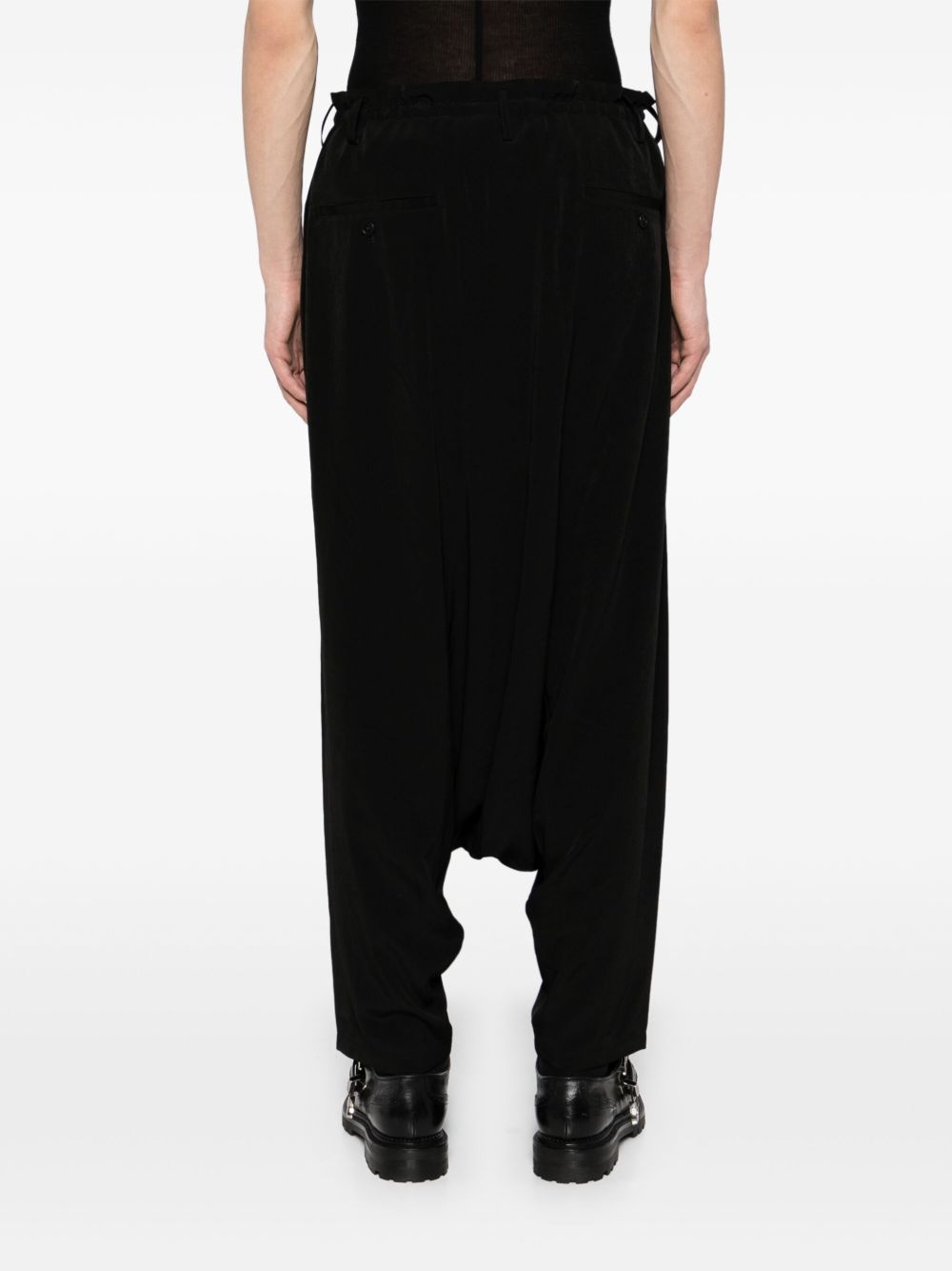 tuxedo gusset sarrouel trousers - 4