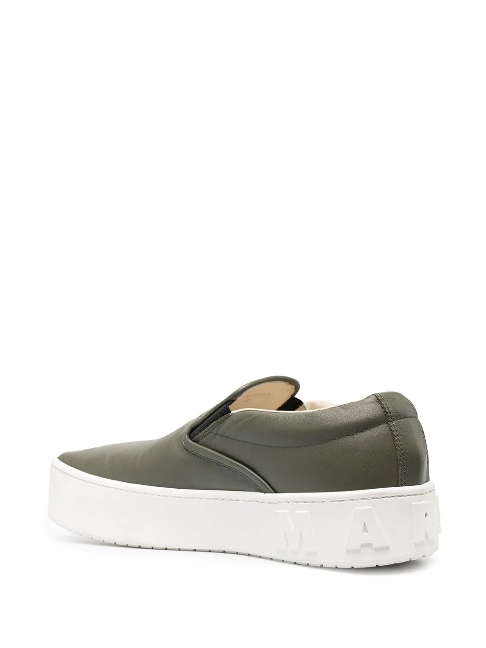 rounded square-toe slip-on sneakers - 3