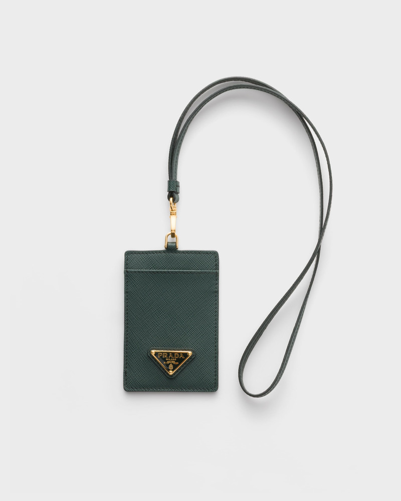 Saffiano Leather Badge Holder 1