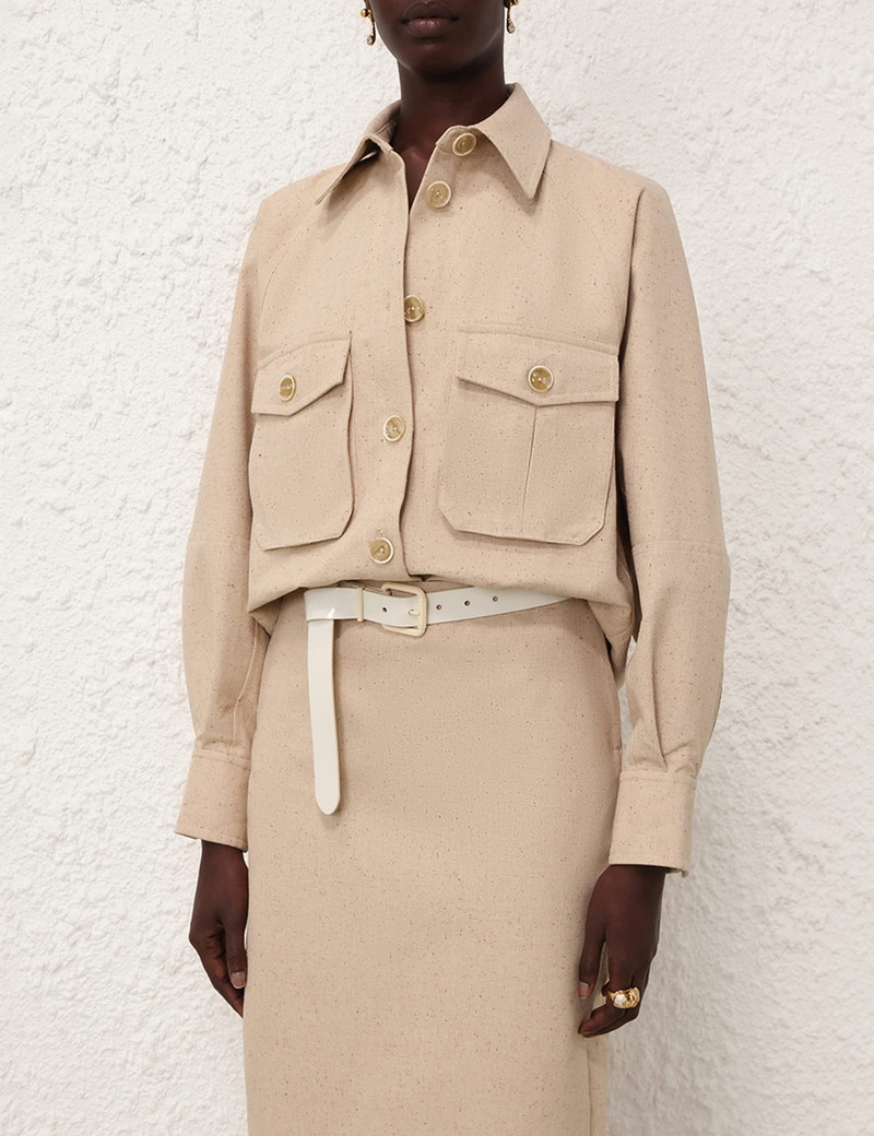 Zimmermann NATURA OVERSIZED POCKET JACKET outlook