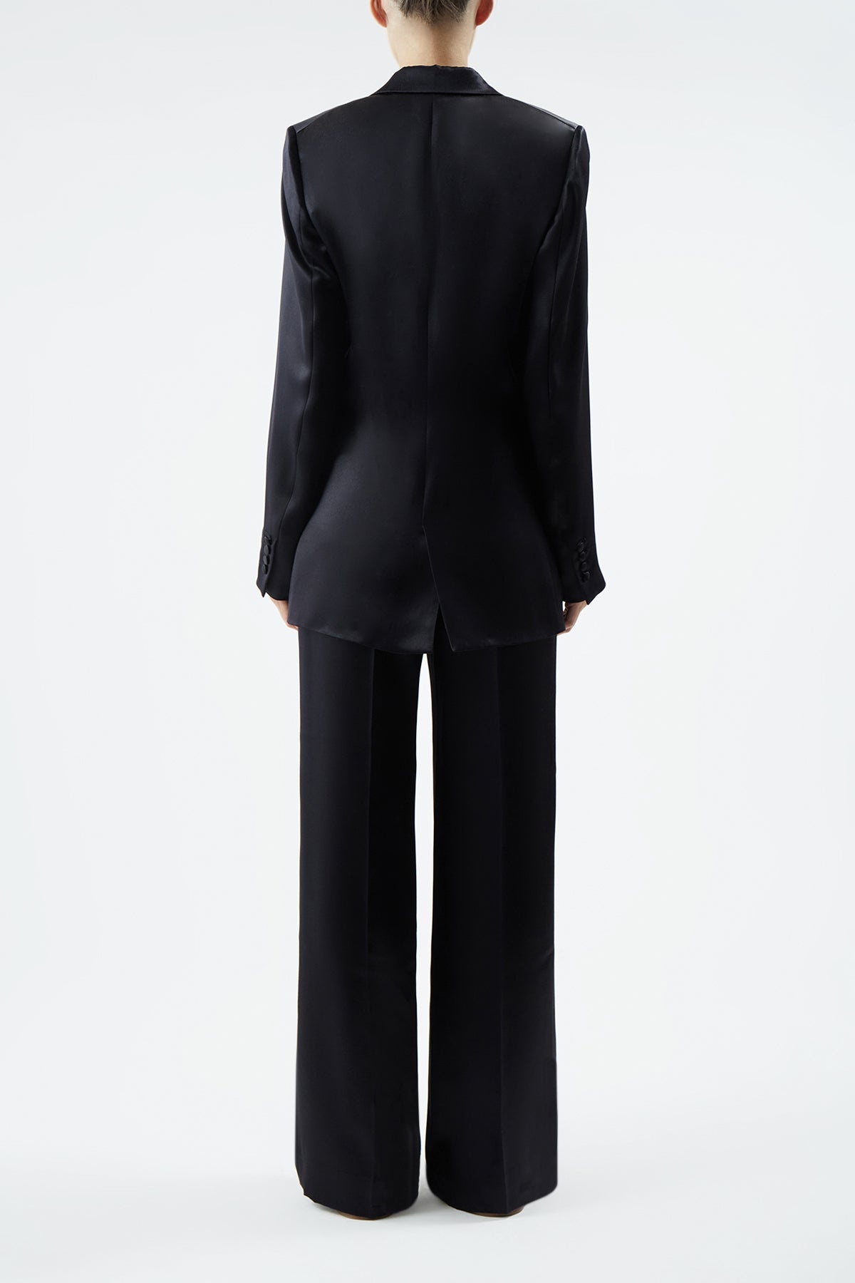 Norman Pant in Black Silk - 4