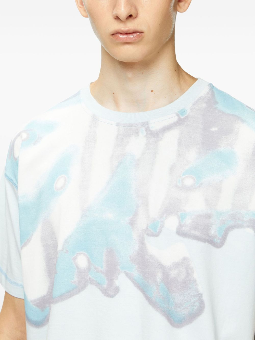 faded-graphic cotton T-shirt - 5