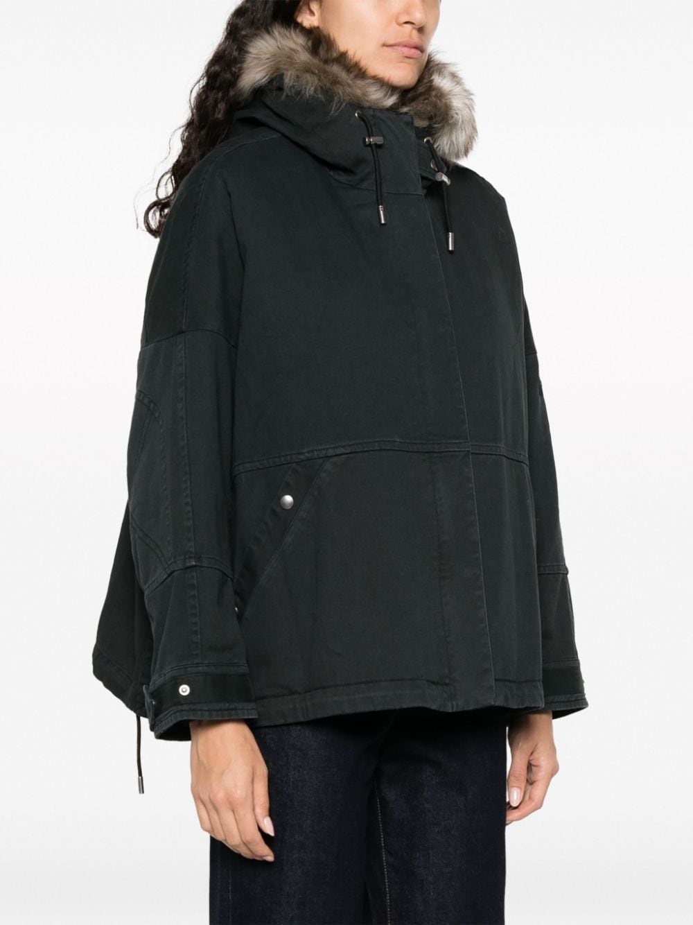 detachable-hood padded parka - 3