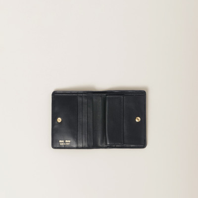 Miu Miu Small matelassé nappa leather wallet outlook