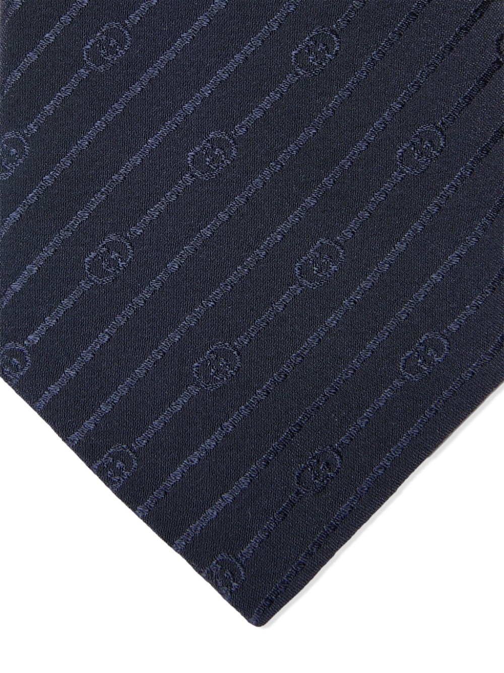 Interlocking G silk crepe tie - 2