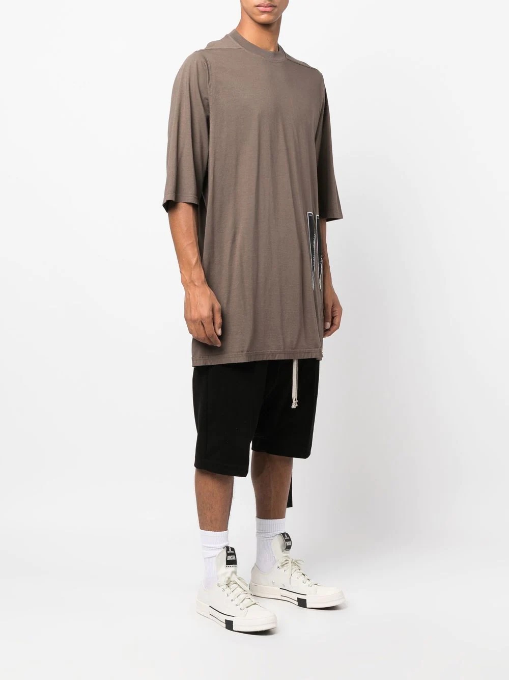 triangle long-length T-shirt - 3