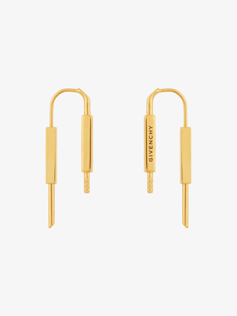 Givenchy U LOCK EARRINGS IN METAL | REVERSIBLE