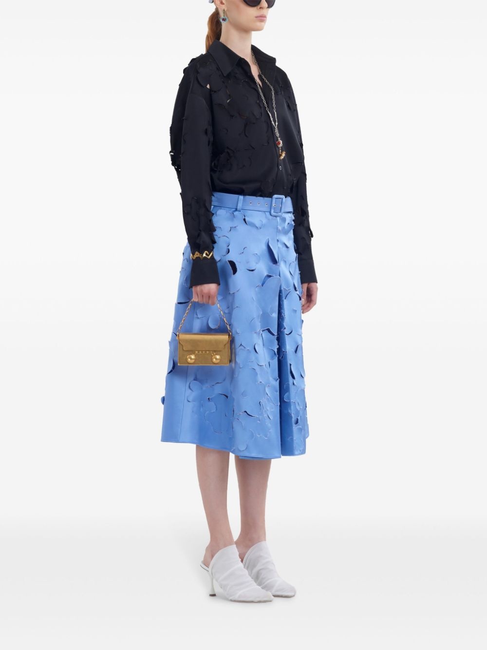 belted midi skirt - 2