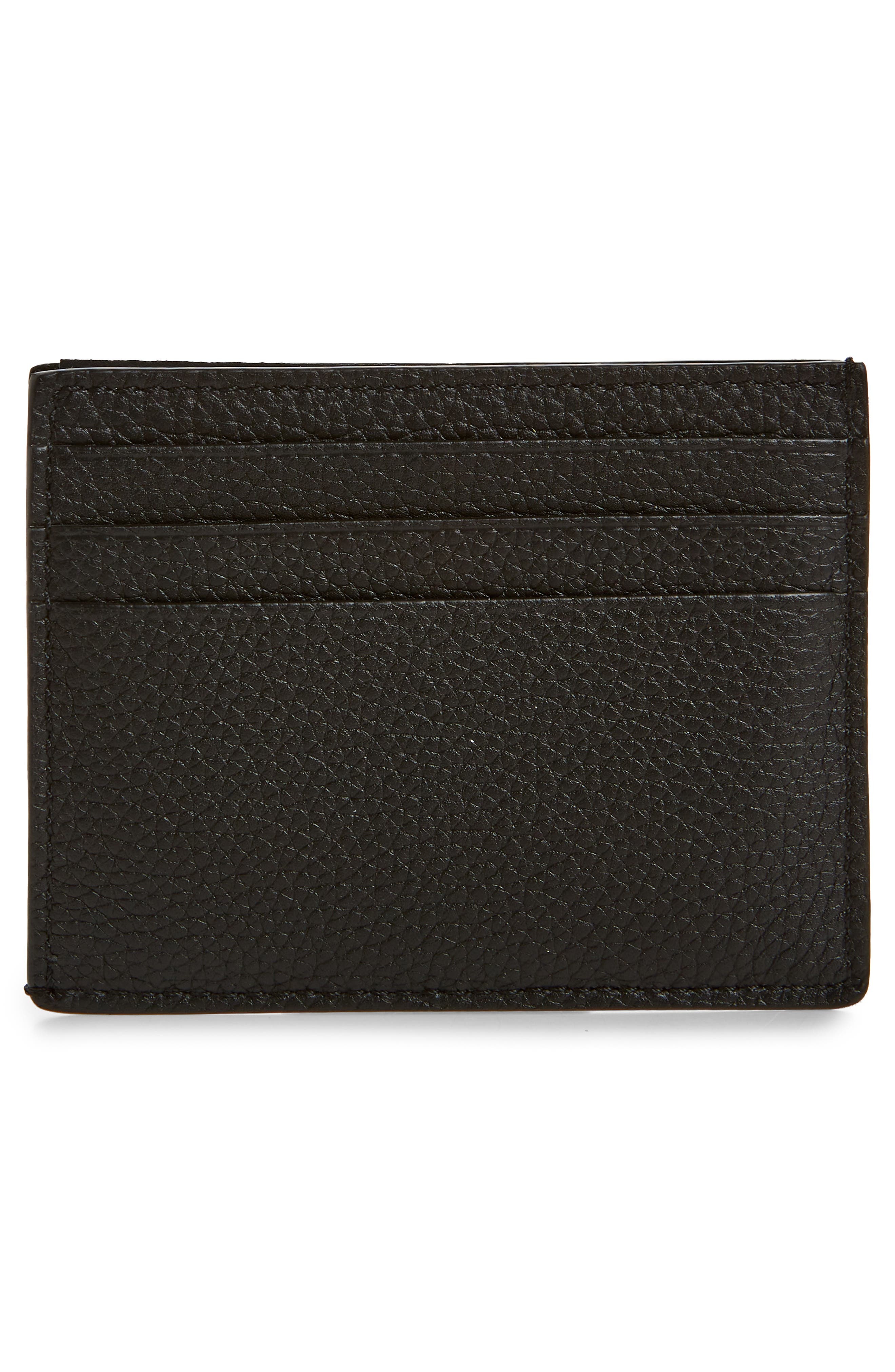 T-Line Soft Grain Leather Card Holder - 2