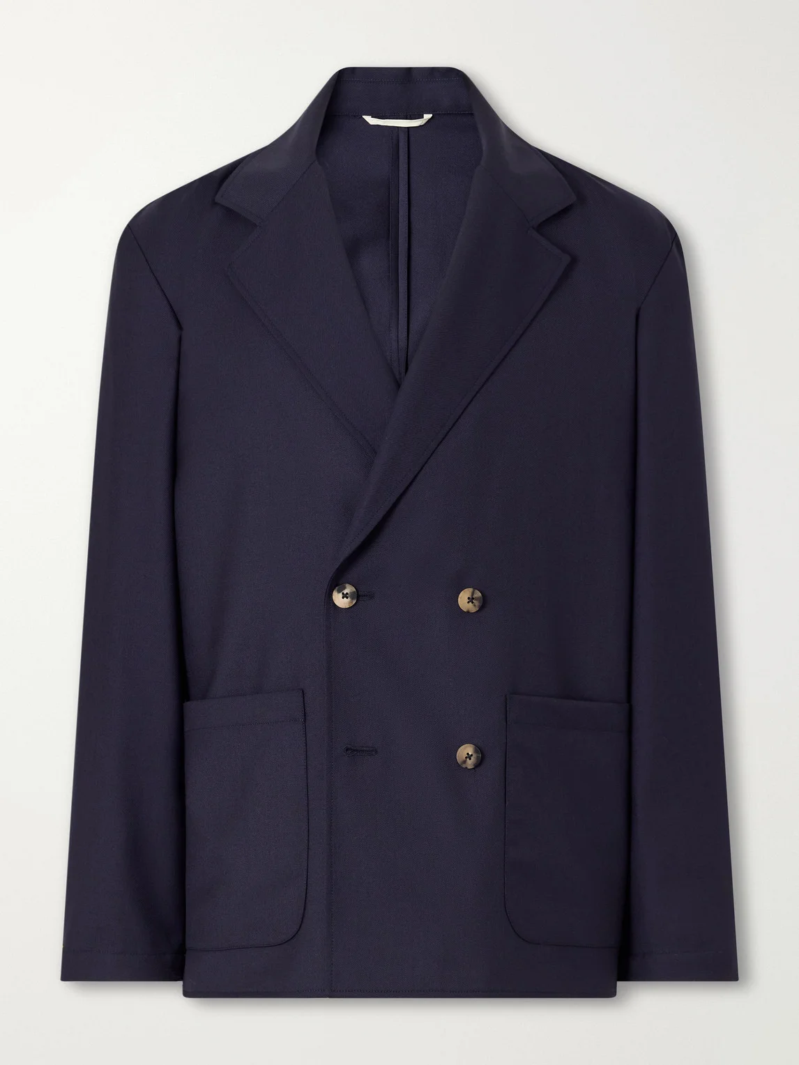 Double-Breasted Virgin Wool-Twill Jacket - 1