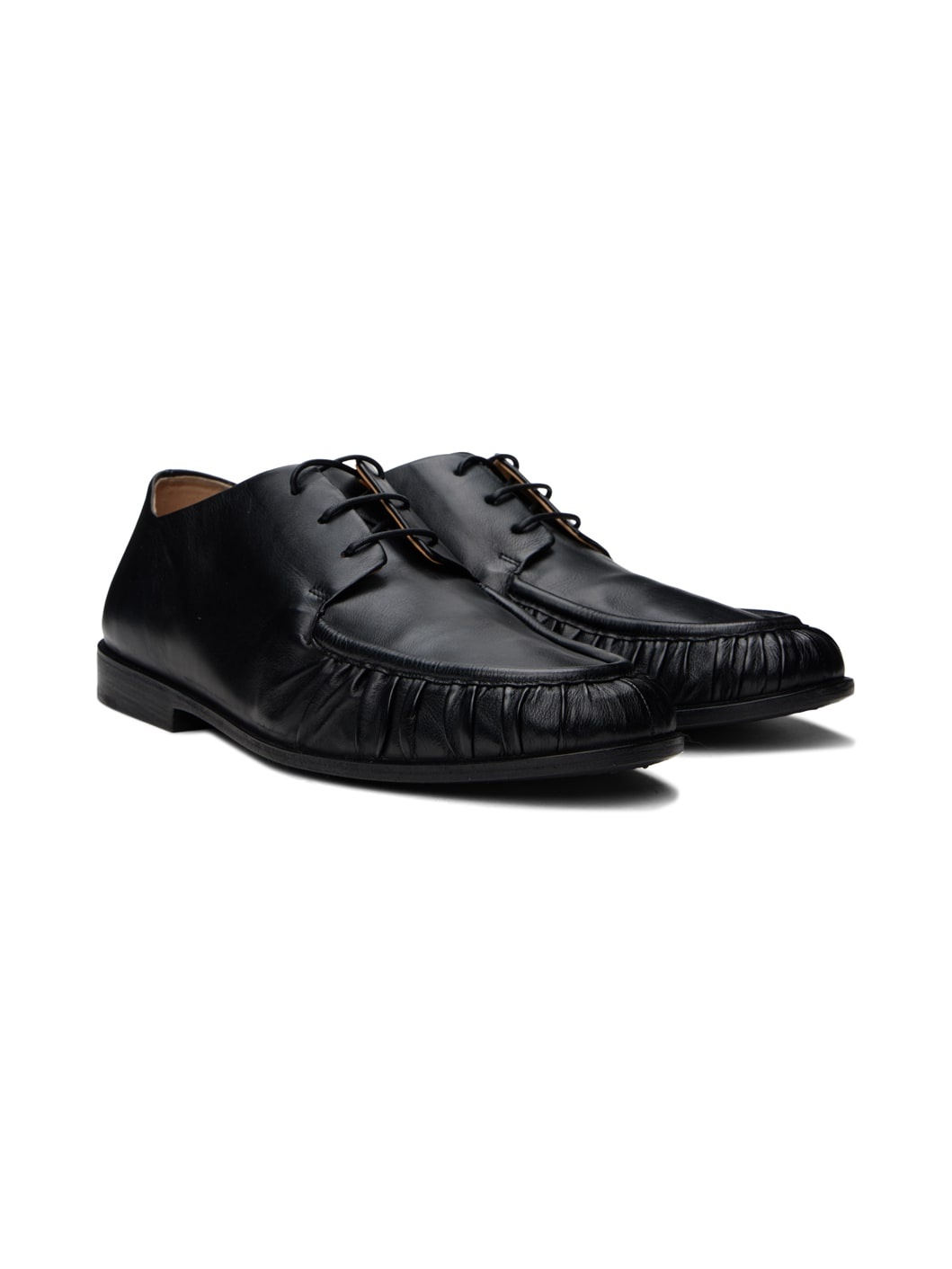 Black Mocassino Derbys - 4