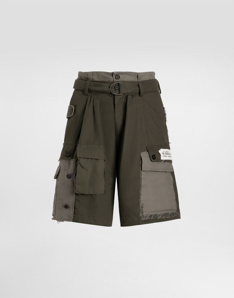 Treated cotton bermuda shorts 1