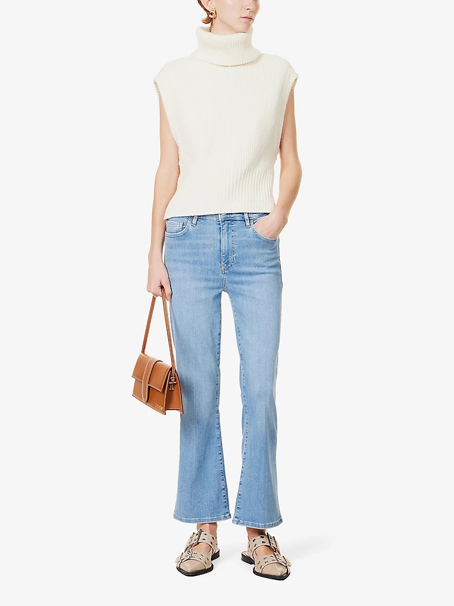 Le Crop Mini straight-leg high-rise organic denim-blend jeans - 2