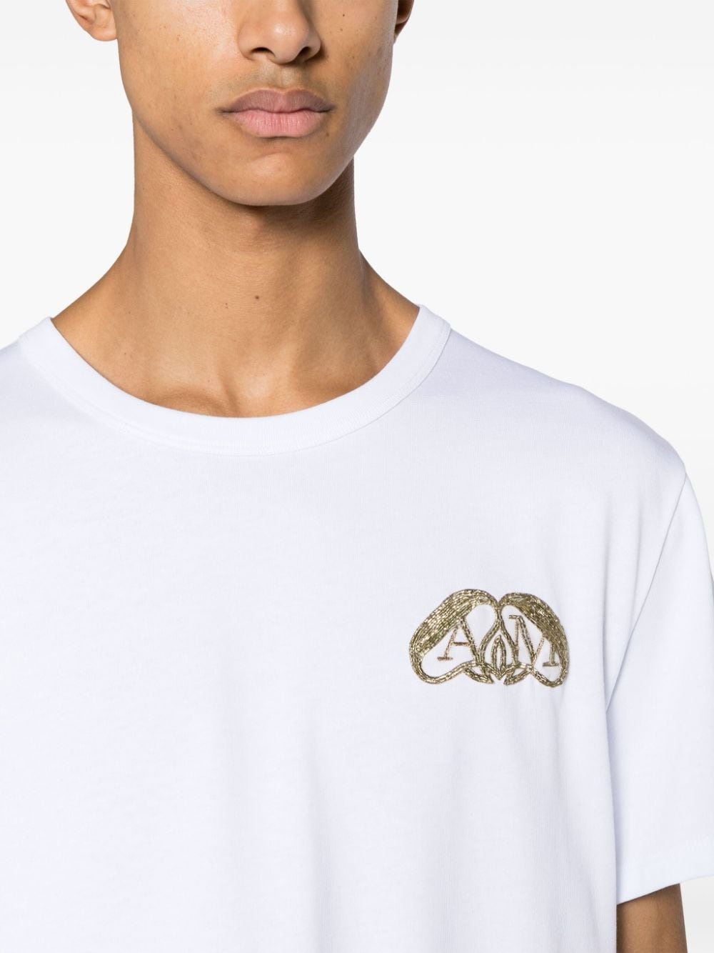 Half Seal Logo cotton T-shirt - 5