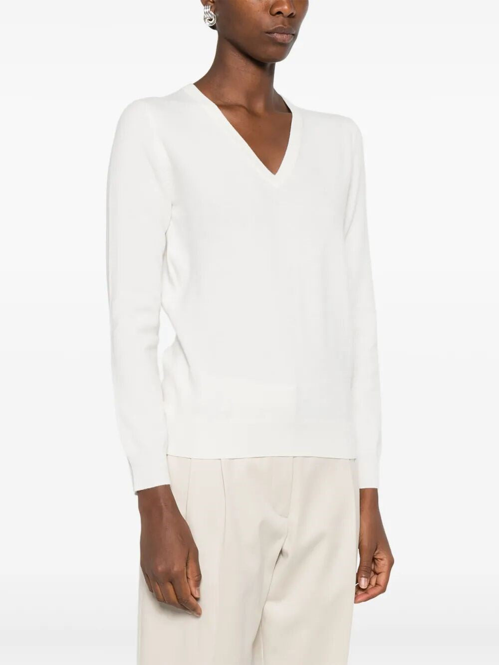 Brunello Cucinelli Women Cashmere Sweater With Monili - 3