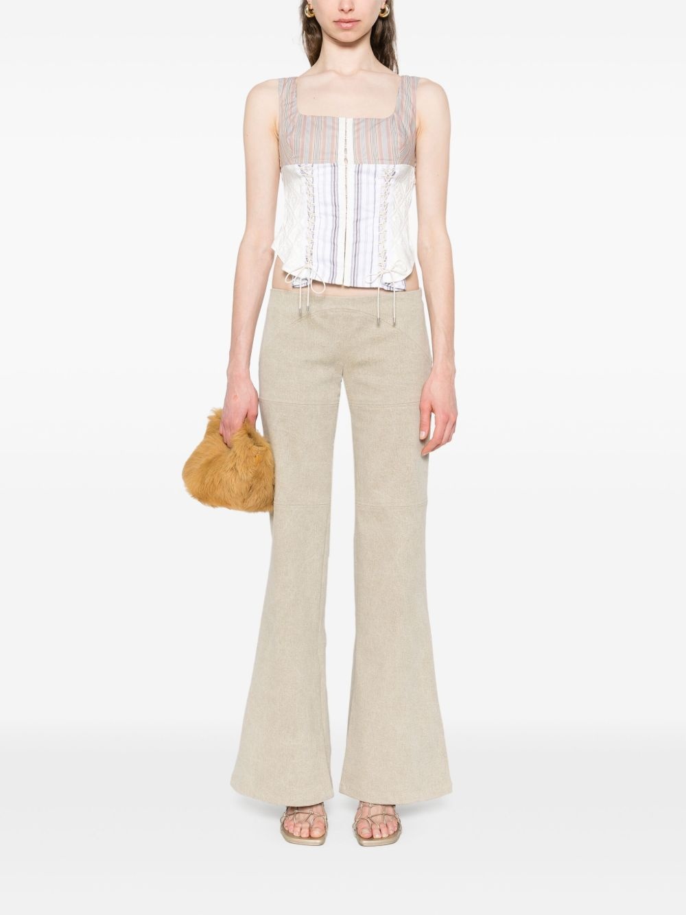 low-rise slim trousers - 2