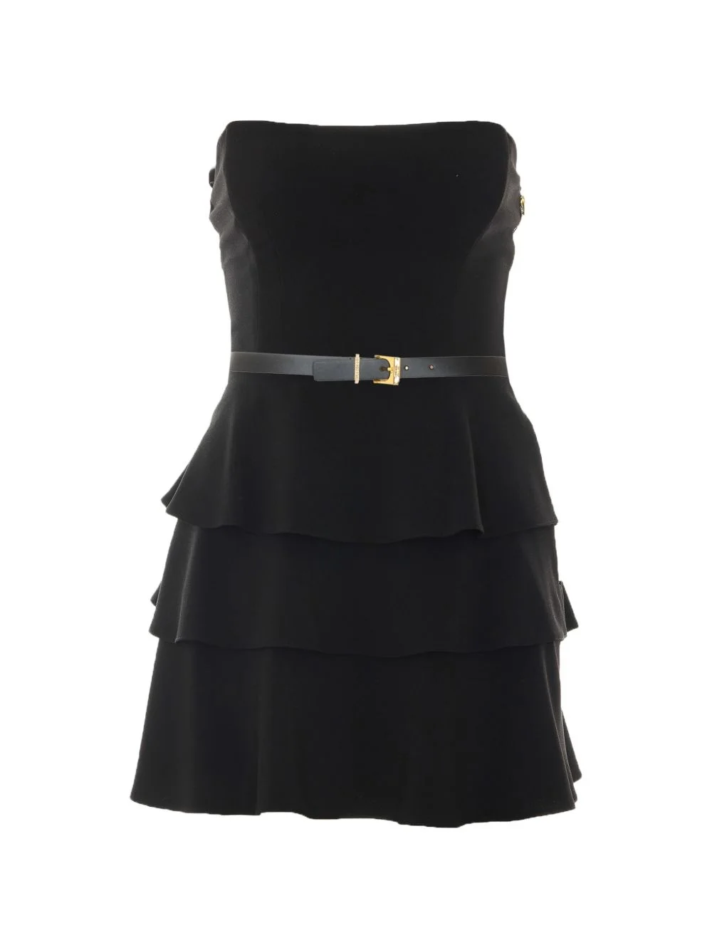 belted tiered dress - 1