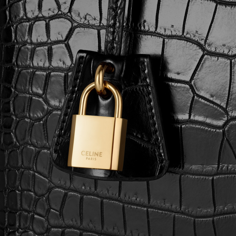 TEEN CELINE CONTI BAG in POROSUS crocodile 5