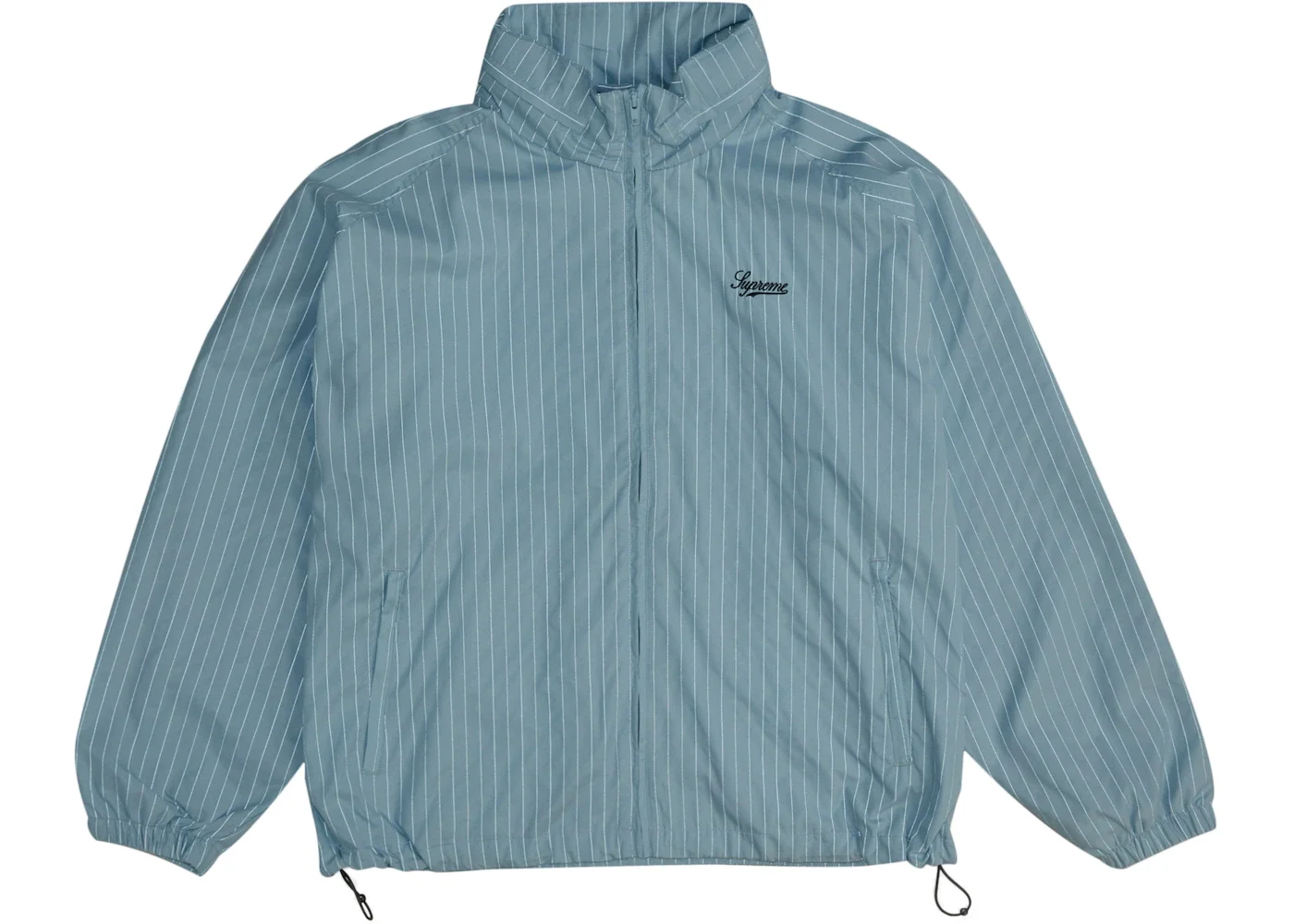 Supreme Supreme Reflective Pinstripe Track Jacket Light Blue