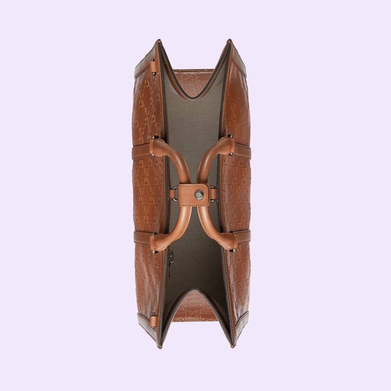 GG embossed tote bag 6