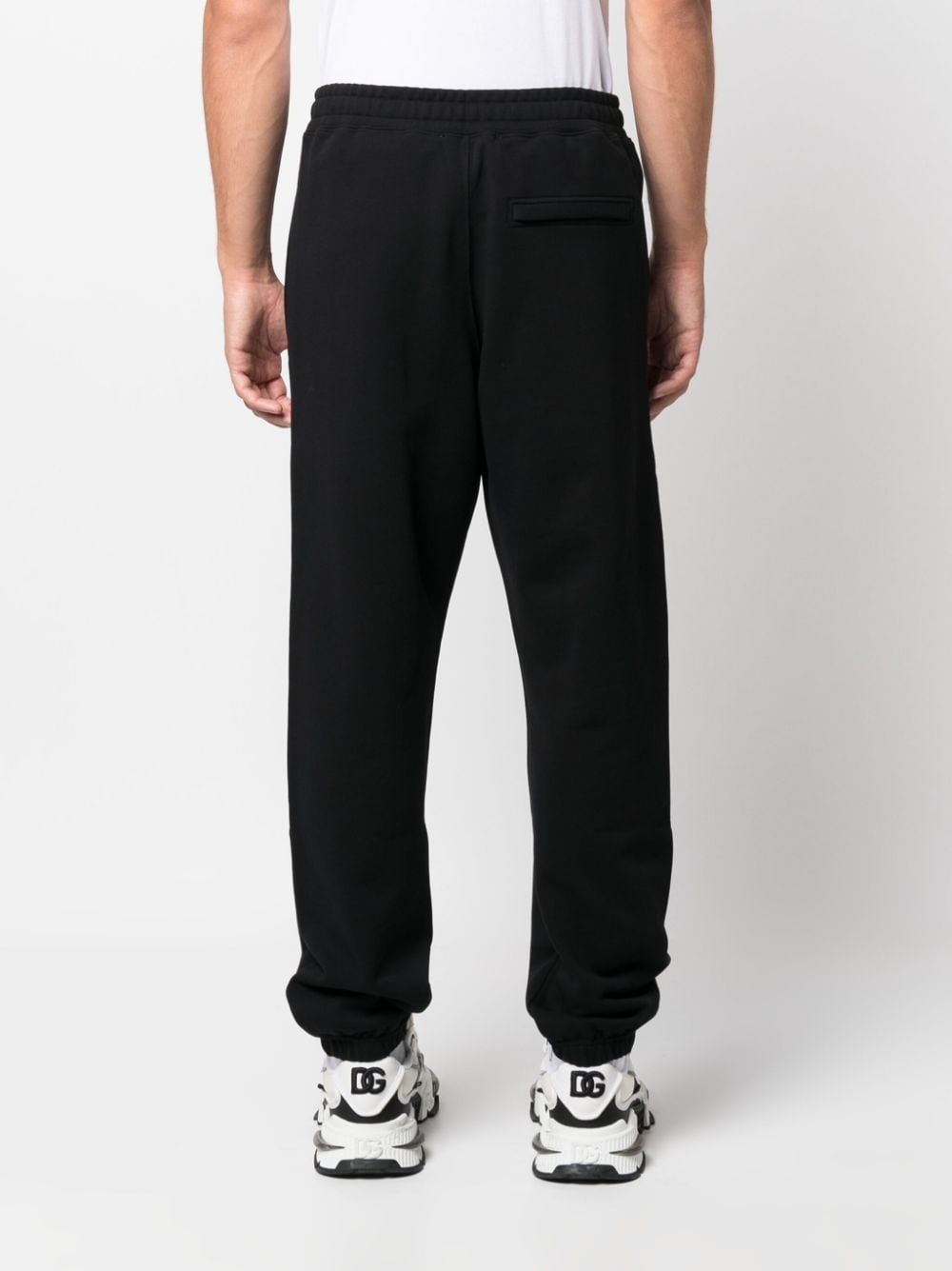 logo-print organic cotton track pants - 4