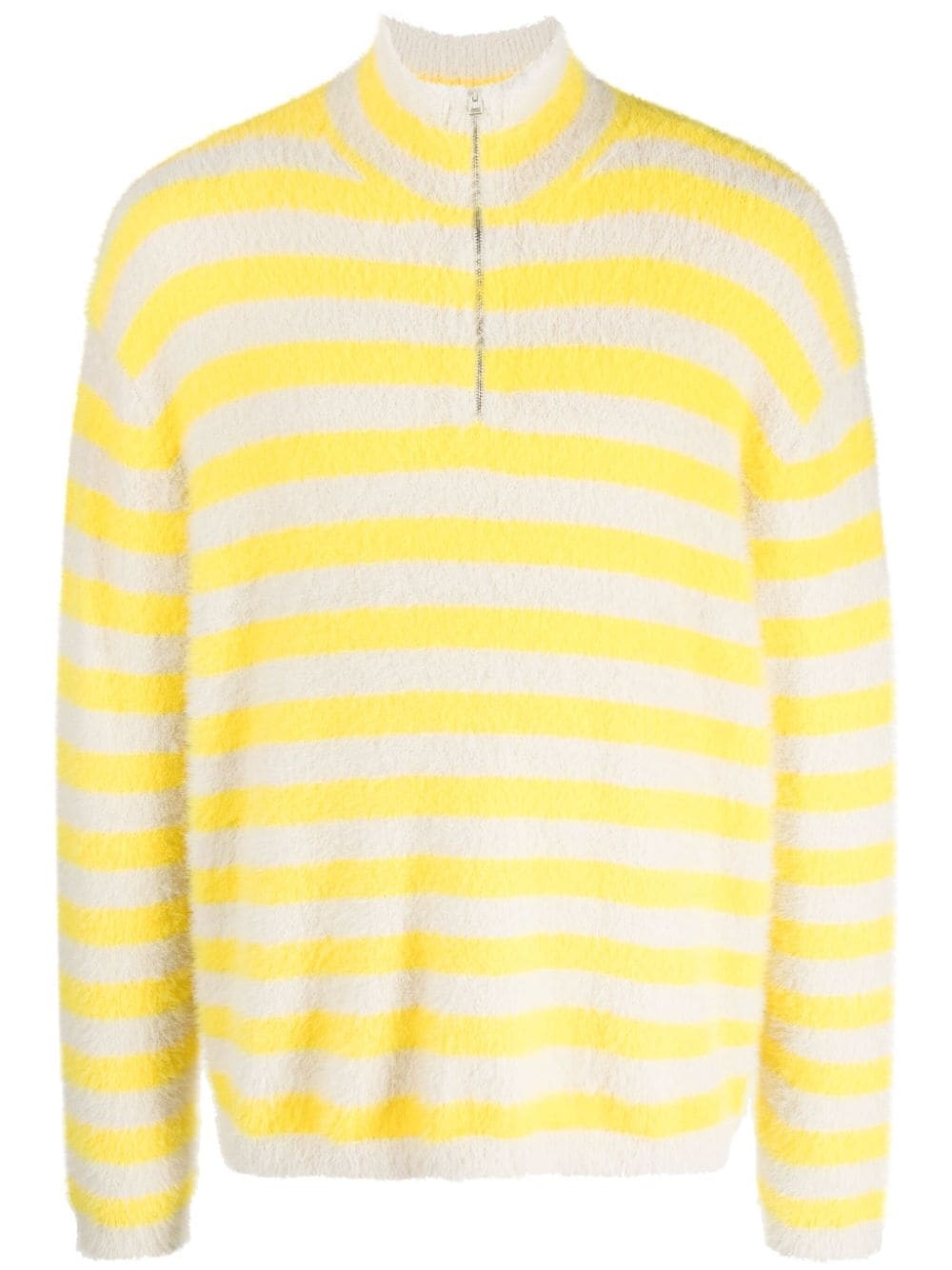 bruched-effect striped jumper - 1