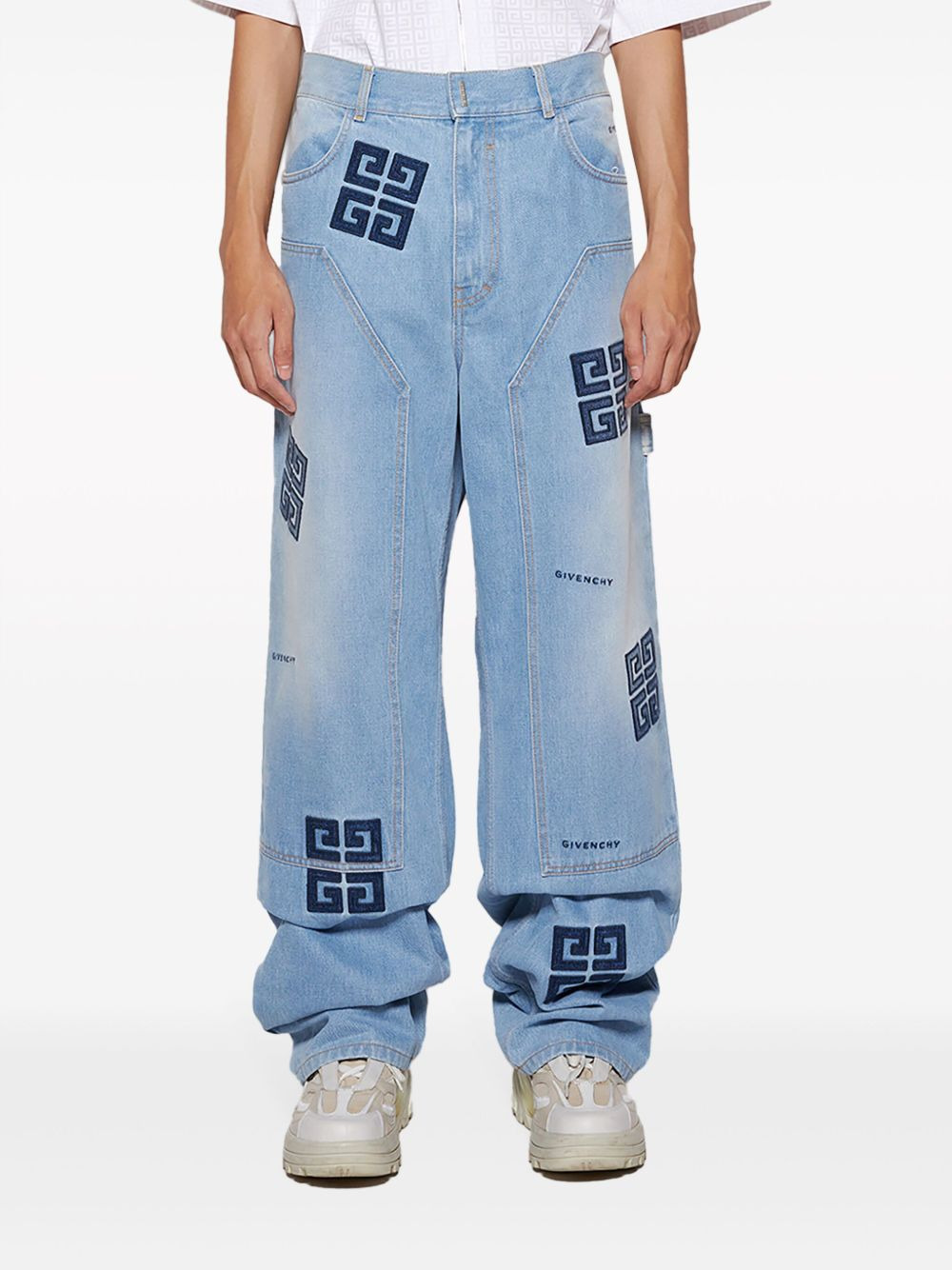 signature 4G-motif high-waisted jeans - 3