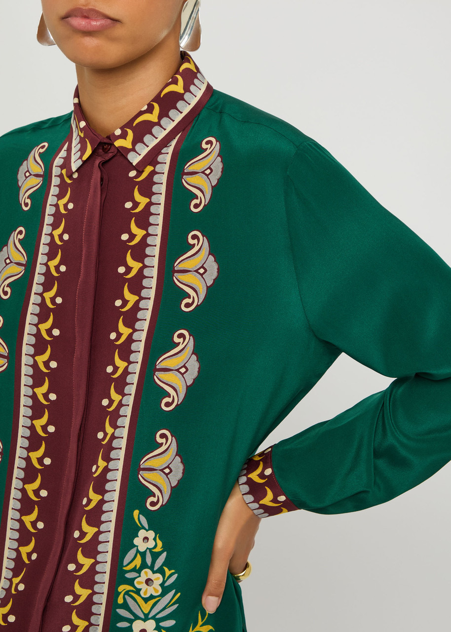 Etro Printed Silk Shirt - 5