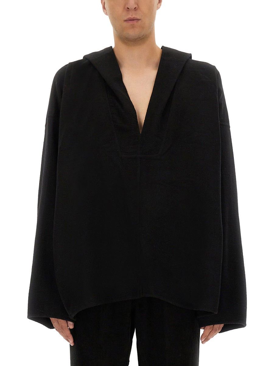 Rick Owens Men Hooded Caftan - 1