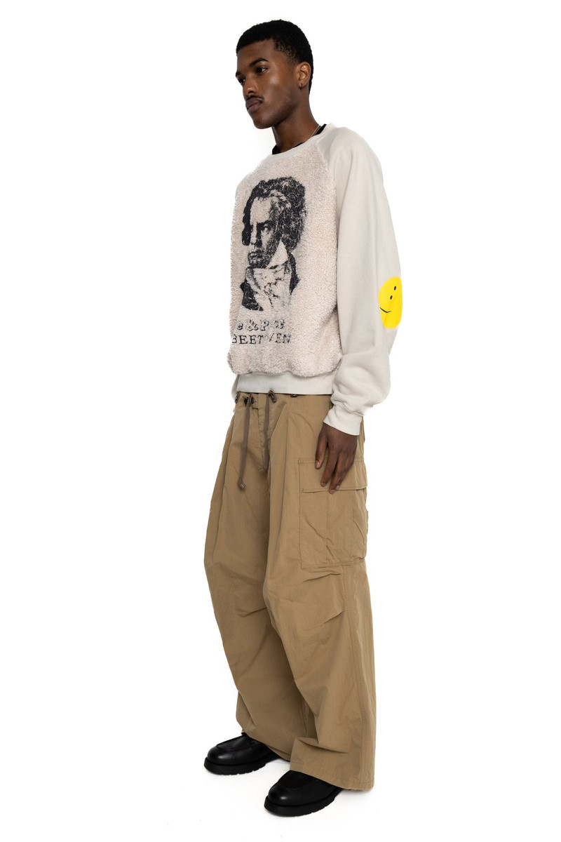 Rip Stop JUMBO Cargo Pants - Beige 4