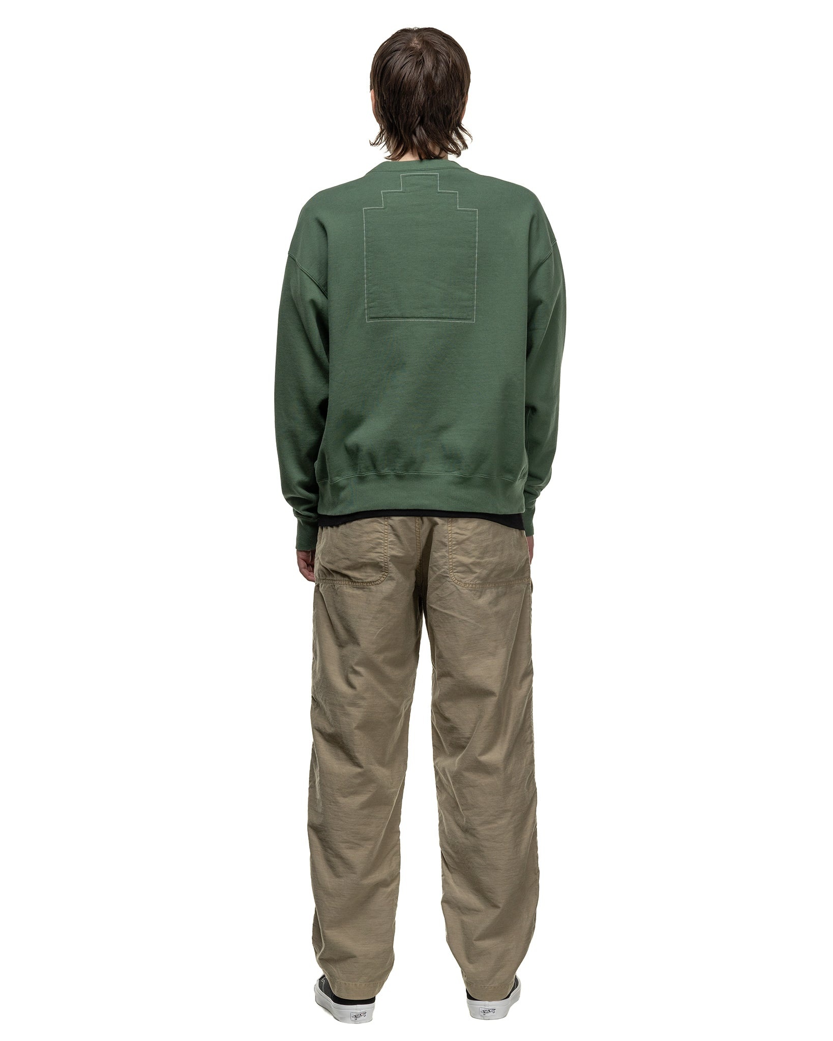 Cav Empt Washed VS 8b Crew Neck Green | REVERSIBLE