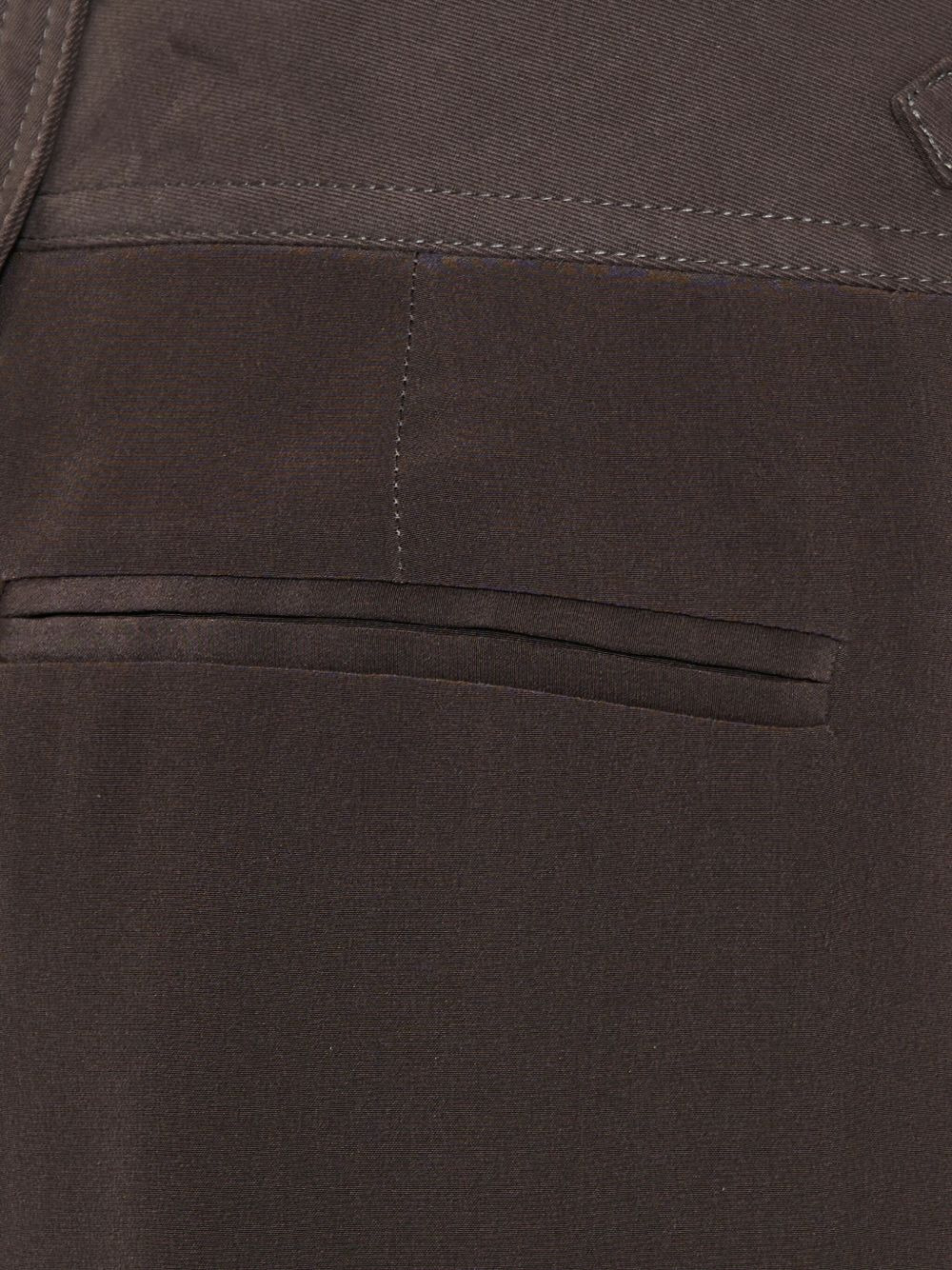 button-detail silk trousers - 3