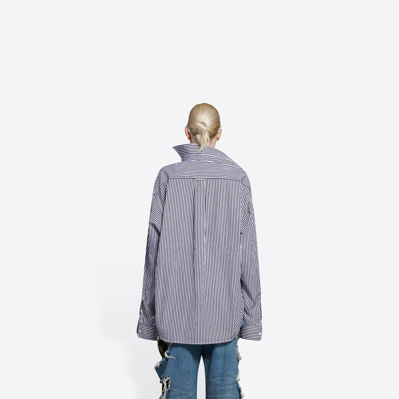 BALENCIAGA Twisted Shirt in Blue outlook