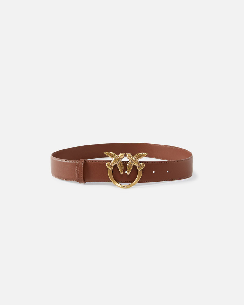 LOVE BIRDS HIGH LEATHER BELT 4CM - 1