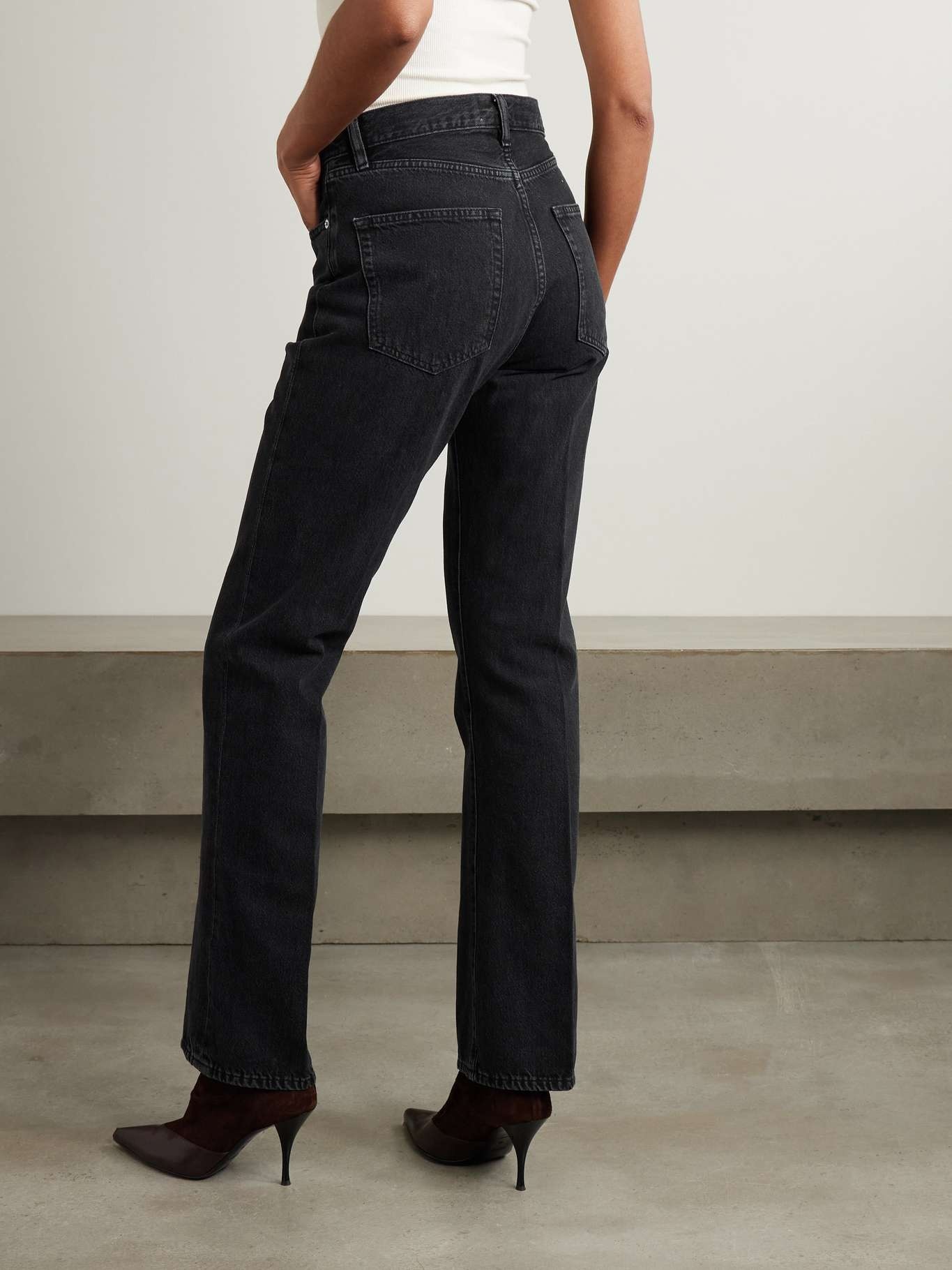 The Vertical high-rise bootcut jeans Black - 4