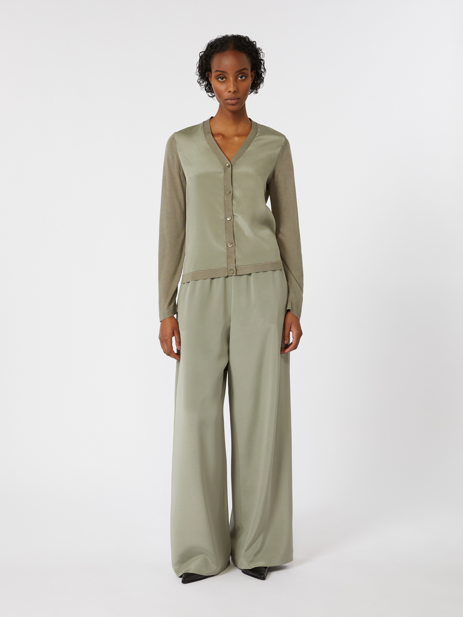 BONN Comfortable trousers in stretch crêpe de Chine - 2