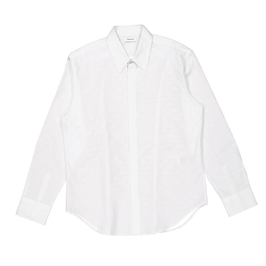 Ferragamo Long Sleeved Gancini Monogram Shirt - 5