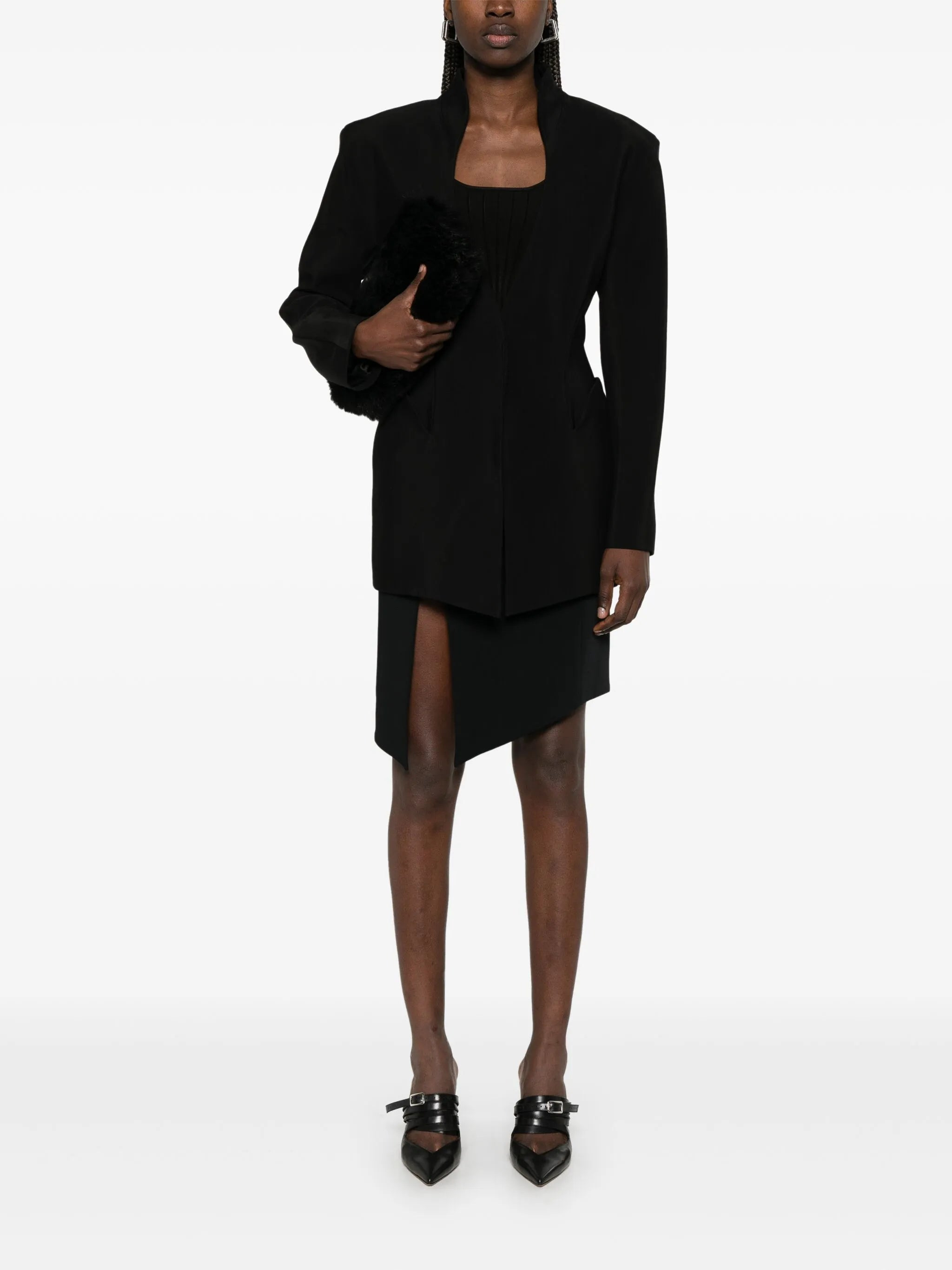 fitted-waist blazer - 2