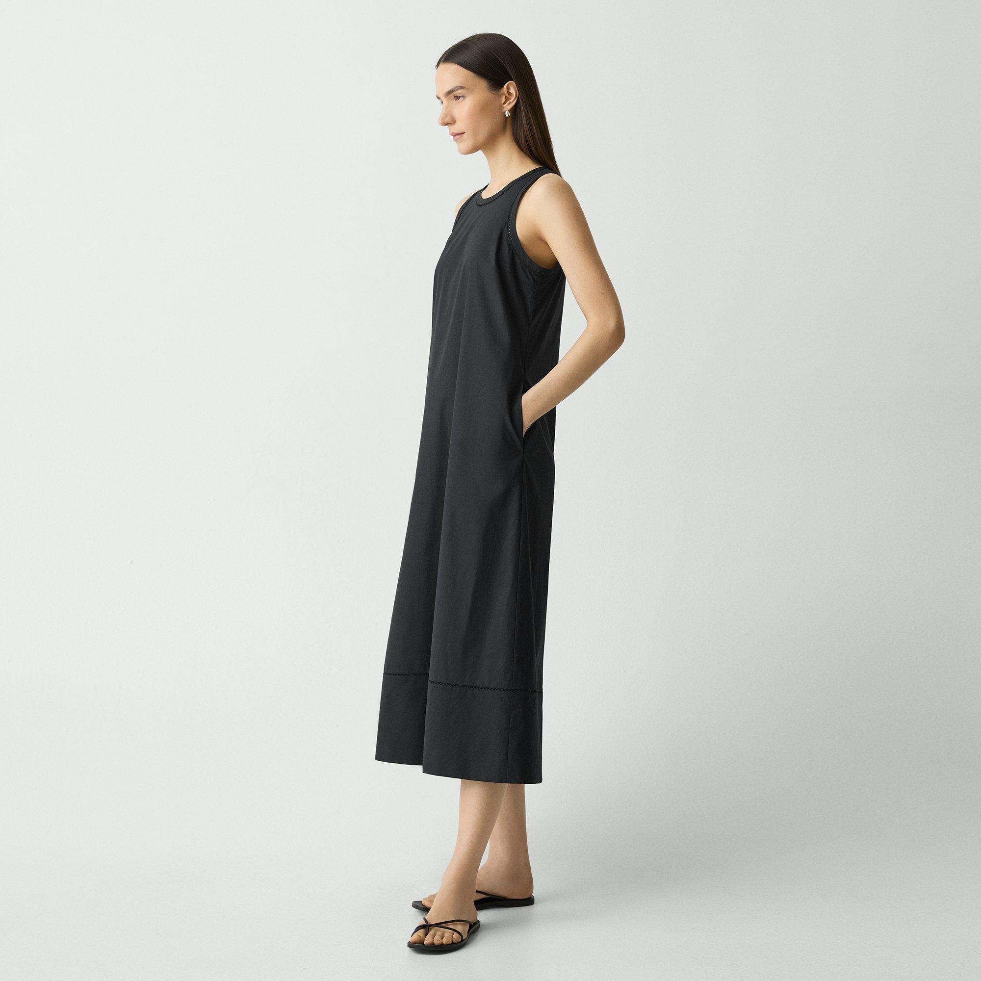 Maxi Tank Dress in City Poplin - 3