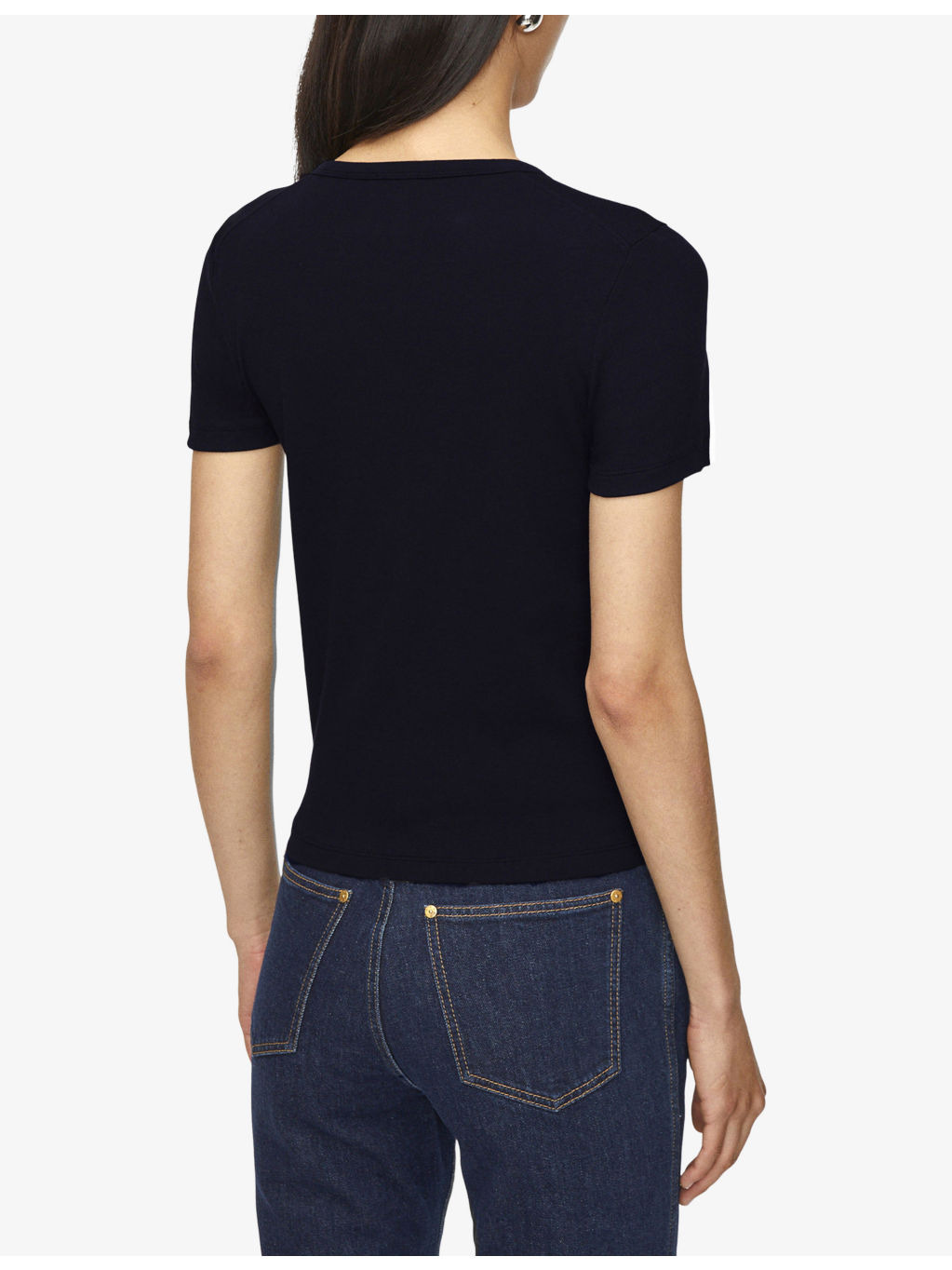 The Jersey Rib Round-Neck Stretch-Cotton T-Shirt - 4