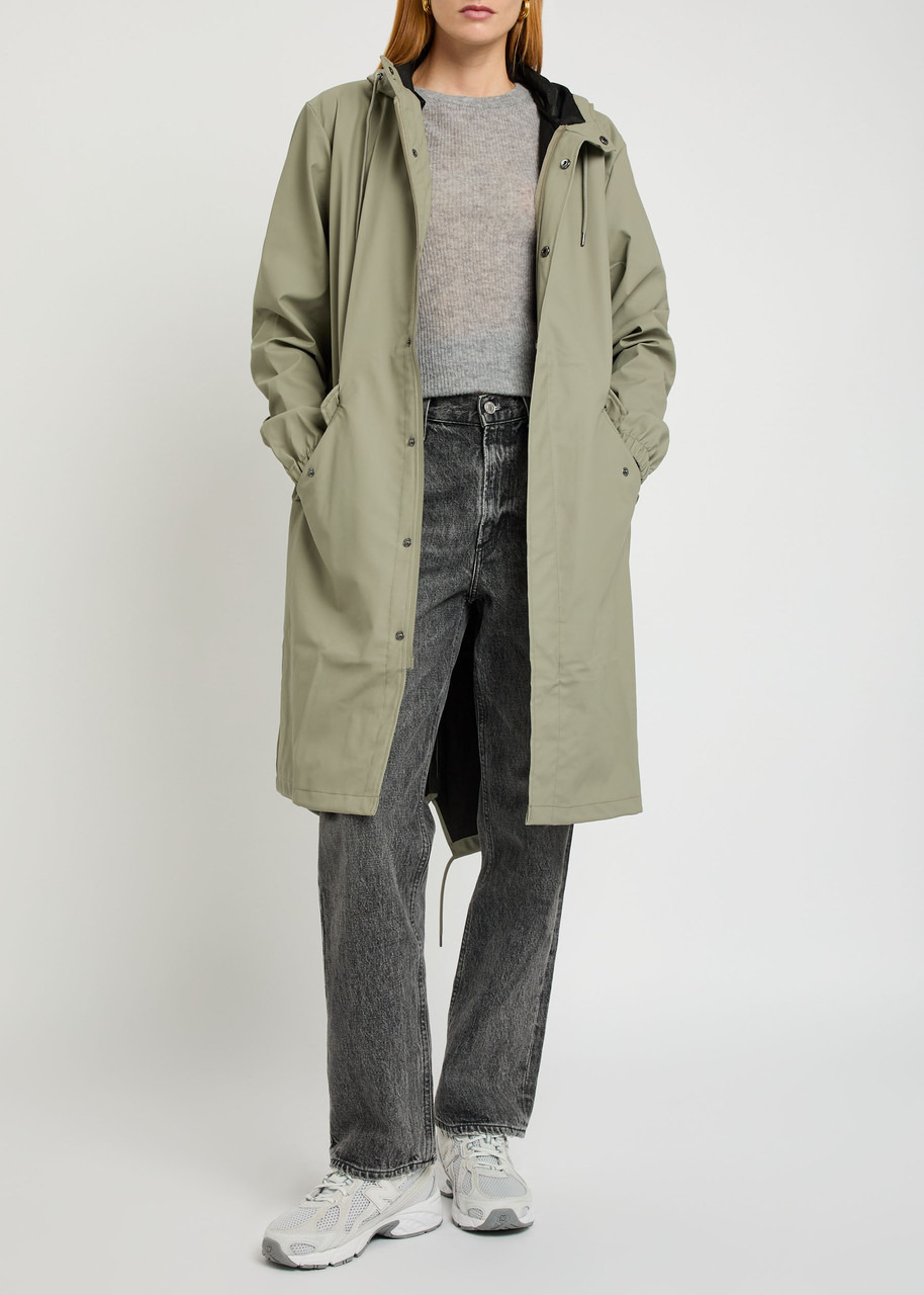 Rains W3 Fishtail Hooded Rubberised Parka - 4