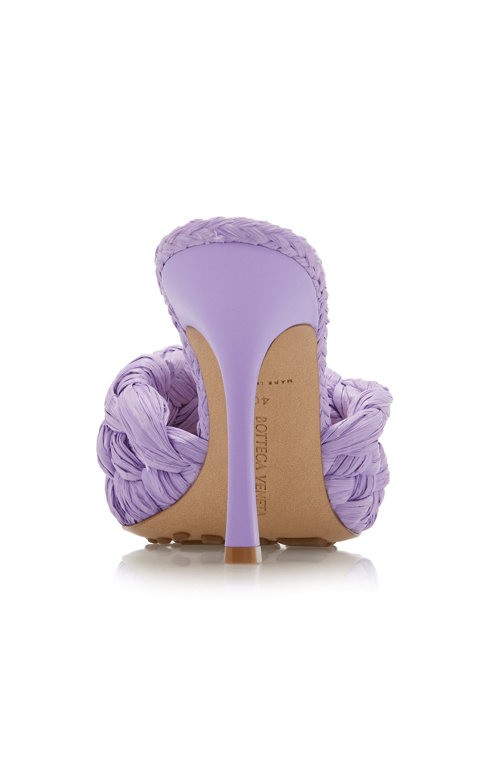 Stretch Raffia Sandals purple - 5