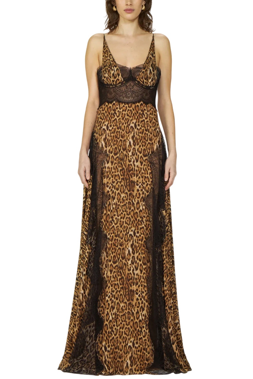 KAJA LEOPARD PRINT GOWN - 2