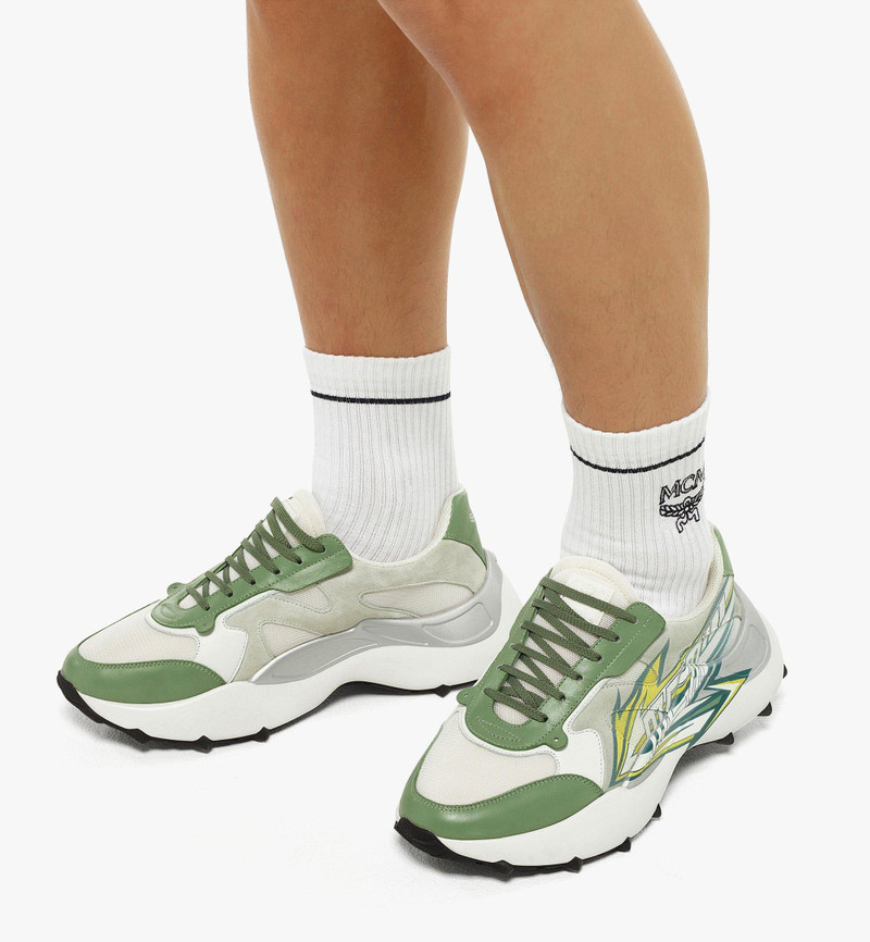 MCM Men’s Skystream Sneakers in MCMotor Leather outlook
