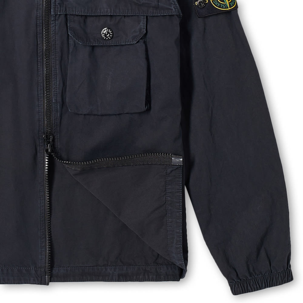 Stone Island Zip Pocket Garment Dyed Overshirt - 2