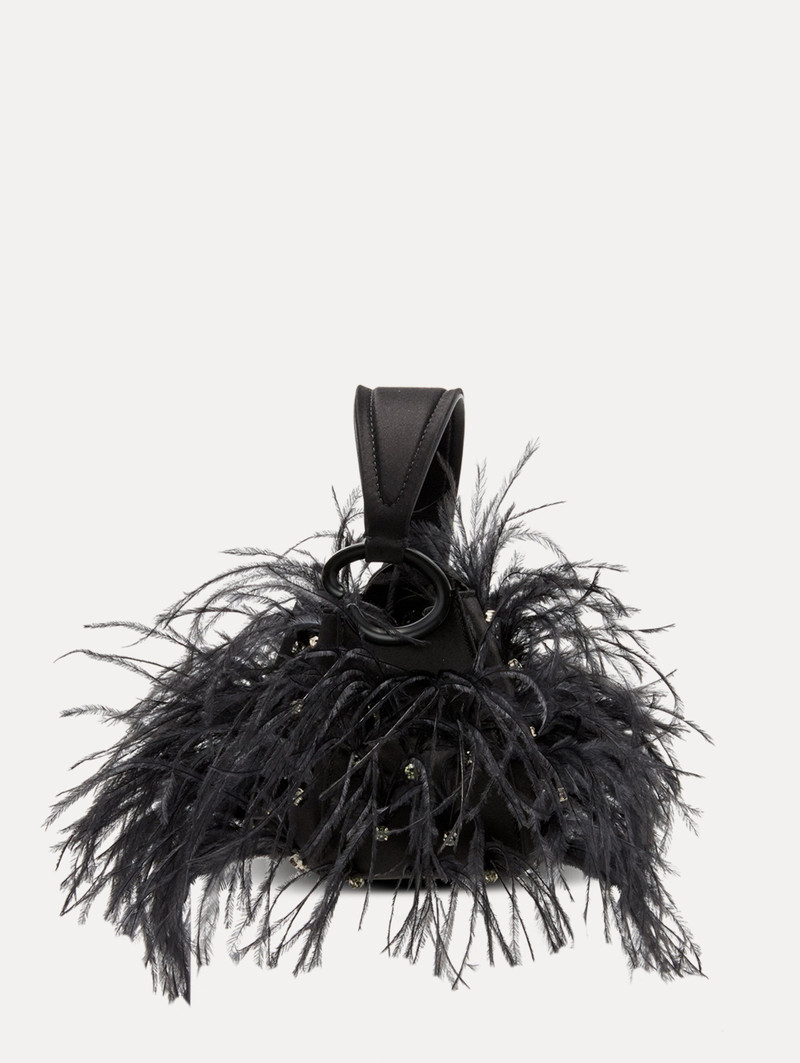 NANO OSTRICH FEATHER O HANDLE BAG 4